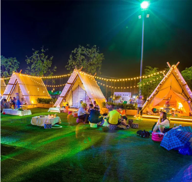 Canvas Luxury Glamping Tents for Resorts 1 Piece Customized Cotton Canvas Customization Outdoor Equipment 540 Gsm Rip -stop PVC