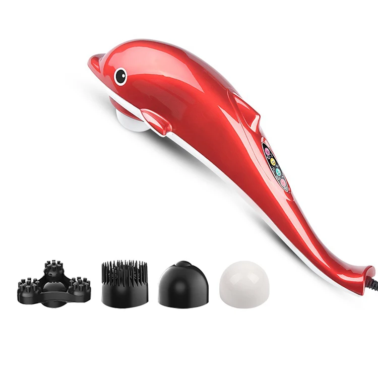 Electric dolphin cervical vertebra shoulder waist massage rod massage hammer dolphin massager