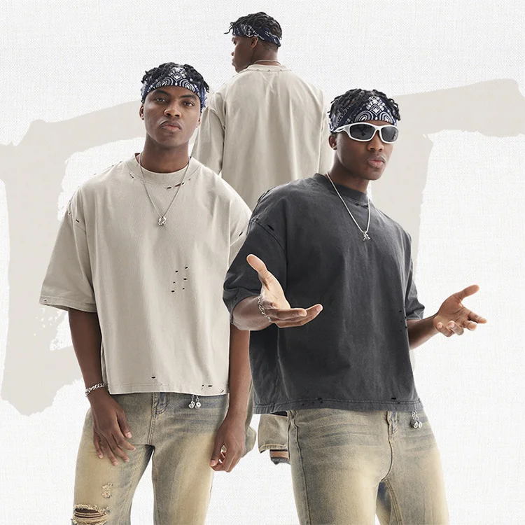 YT-S3012 Высококачественная свободная Мужская футболка оверсайз с принтом на заказ Винтажная для мужчин