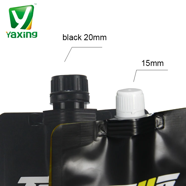 Hot selling custom factory wholesale environmentally friendly black printed car engine oil sealed odorless nozzle bag