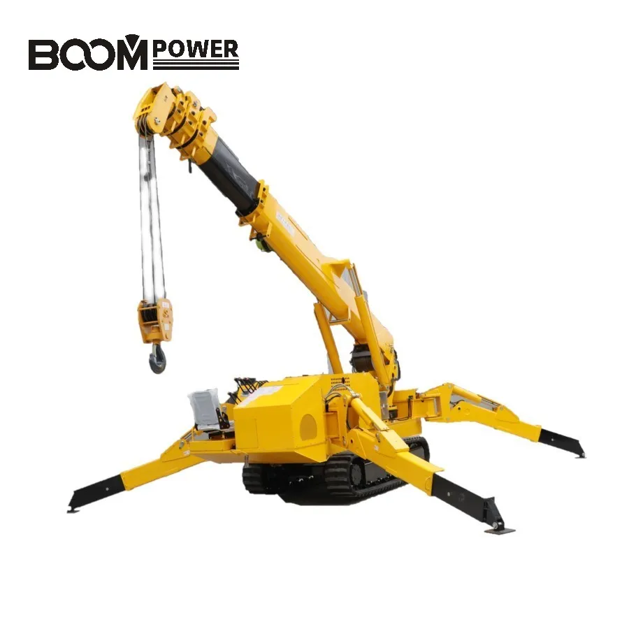 16m Boom 5T Spider Lifting Cranes for Sale Engine Manufacturing Plant Video Technical Support Restaurant Spare Parts Provided
