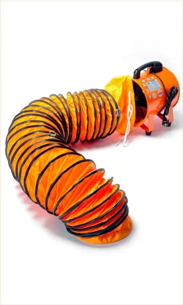 110V/220V Duct Type Portable Ventilation Fan Smoke Exhaust  Duct Axial Fan