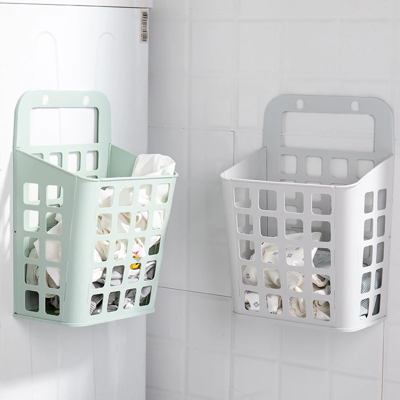 Small wall hanging laundry basket, washing machine wall hanging plastic laundry basket