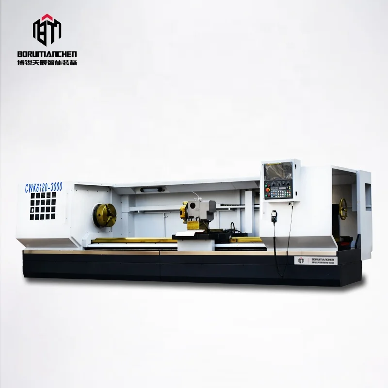 CWK6180 Cnc Lathe Fanuc Control Precision Metal Turning Cnc Lathe Machine