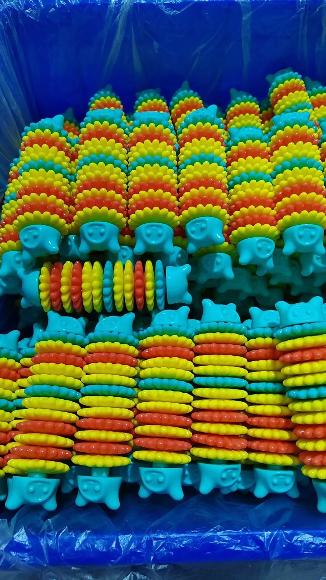 2024 Yiwu New Arrivals Colorful Gear Swivel Teeth Health Bite Dogs Toys Ring Perro Juguete Pets Products