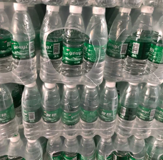 
PE heat shrink plastic wrap clear shrink film for packing mineral water bottle 