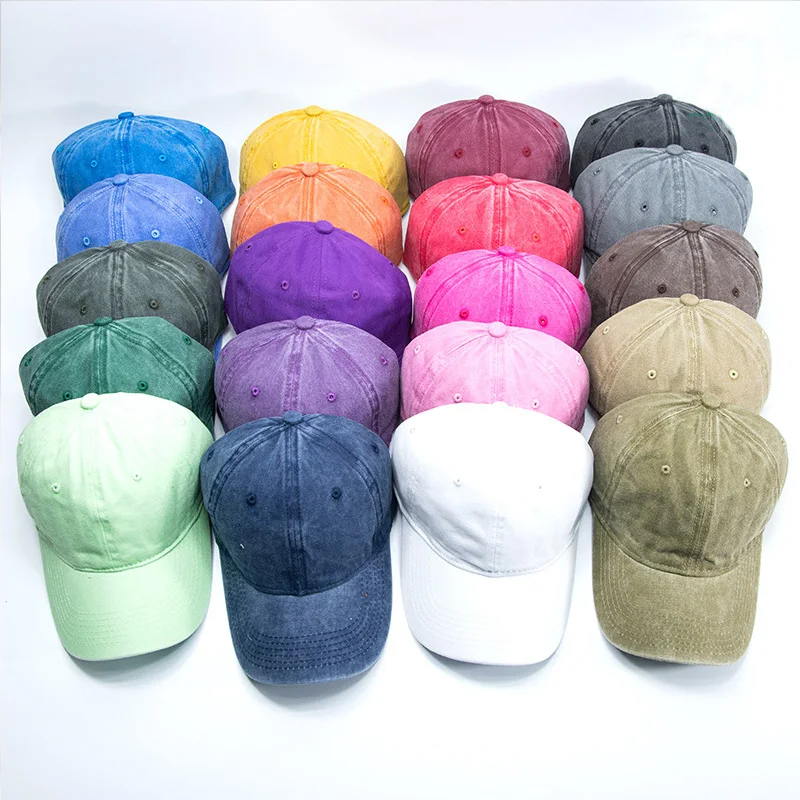 Мужская винтажная бейсболка с вышитым логотипом