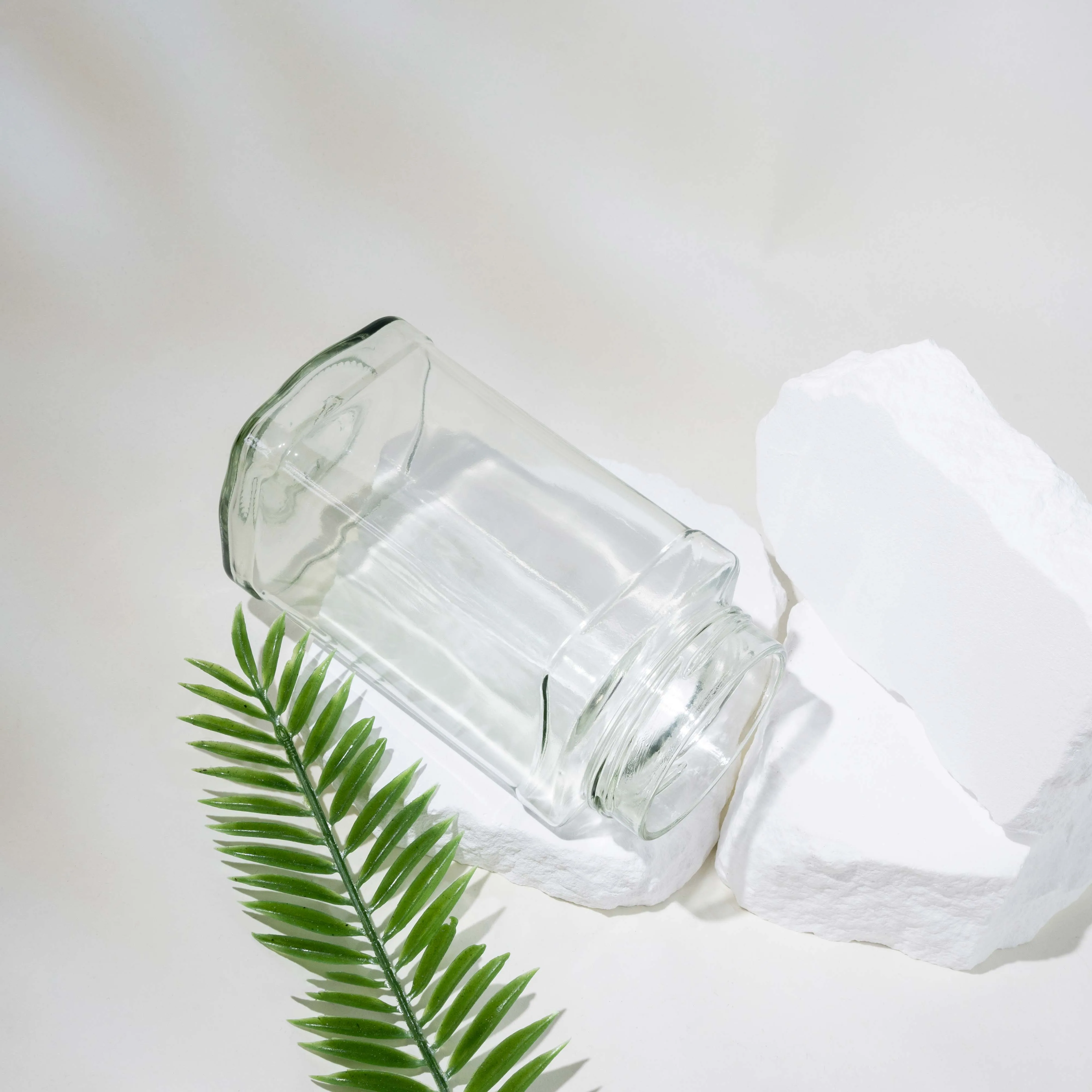 19OZ Square Glass Jar-Premium Quality Handcrafted for Storage and Decorative Purposes