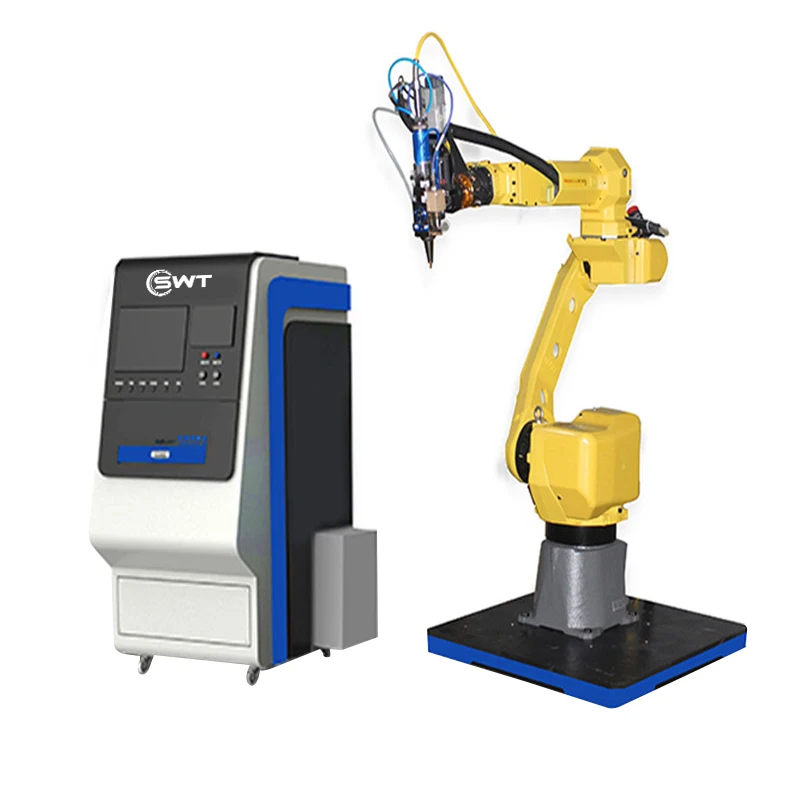 6 8 axis fiber cutter auto parts laser cutting machine 2000W 2KW FANUC arms 3d robot fiber CNC car parts laser cutting machine