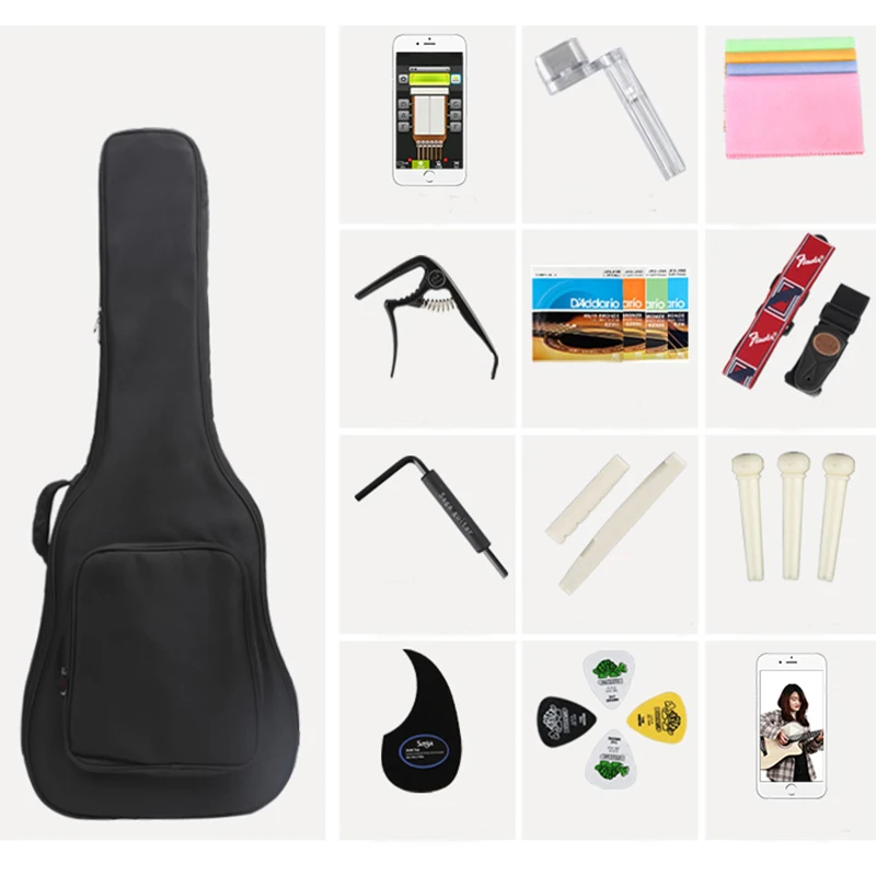 40 inch  Musical Instruments bass wood Acoustic  Guitar for beginner on sale