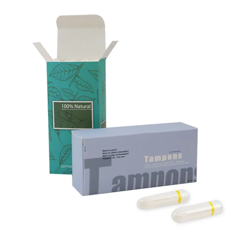 Hot sale natural biodegradable women tampon organic digital tampons