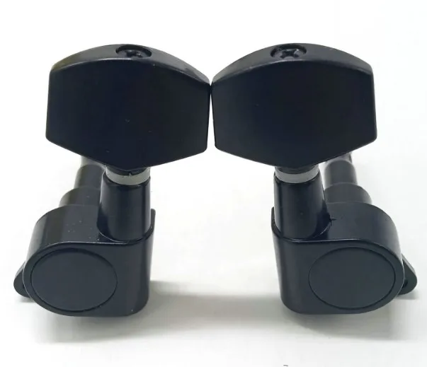 Popular supply of folk guitar full closed coil coil metal alloy 41 folk LP electric guitar big square head string button black