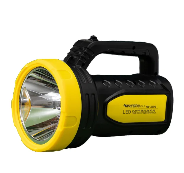 Factory Wholesale Portable LED Hand Lamp with Strong Beam Searchlight for Outdoor & Garden Use Emergency Lighting DC Power IP65