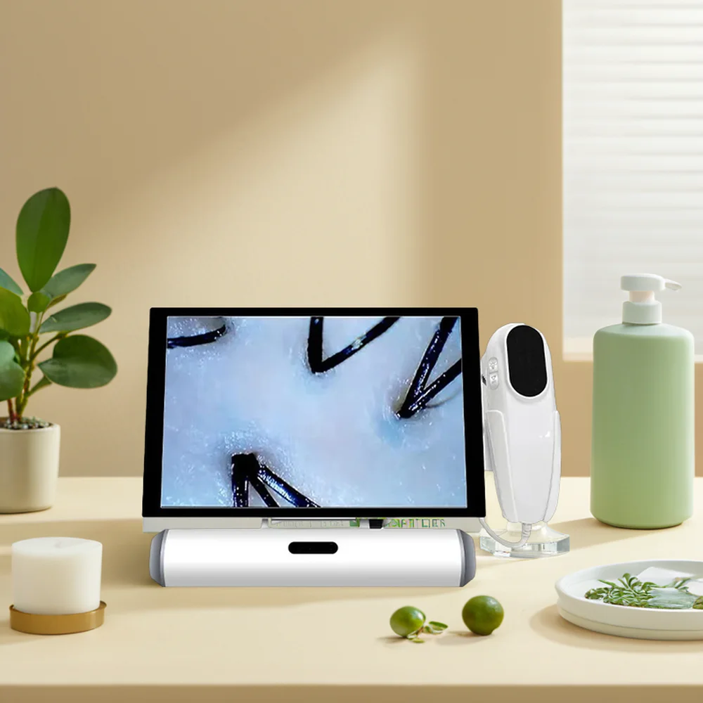 Desktop Hair Scalp Skin Detection  LCD Screen  Facial and Head Analysis  Machine SA-S13 Skin and Hair Analyzer