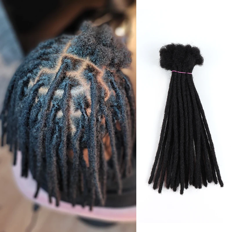 VAST wholesale 100% human hair real dread extension dreadlocks hair for sale handmade |loc extensions human hair| for men