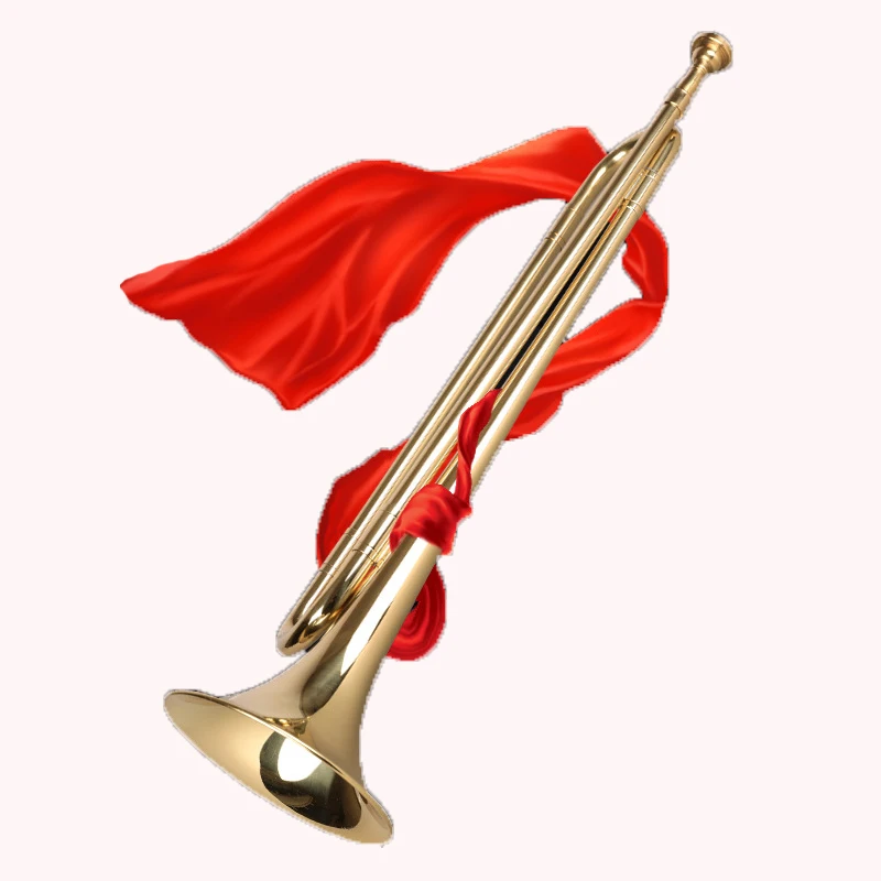 Starway Professional Trumpet Musical Instrument Brass B Flat Lacquer Gold Gold 3 Tone Trumpet For Beginner