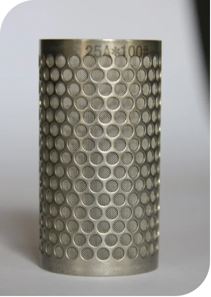 High Strength Perforated Stainless Steel Tube Wire Mesh Bonded Filter