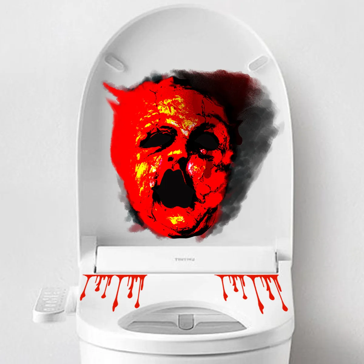  Halloween decoration halloween decor toilet stickers