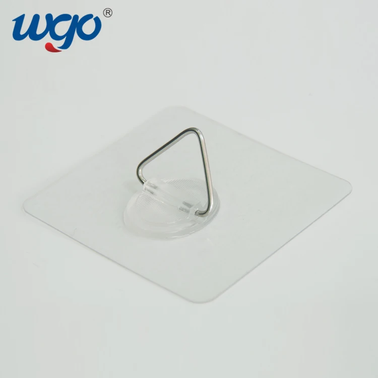 
Hanging Hook With Tape Novelty Hooks Plastic Wall Hook Removable No Residue Restickable Strong For Coat Hanger 