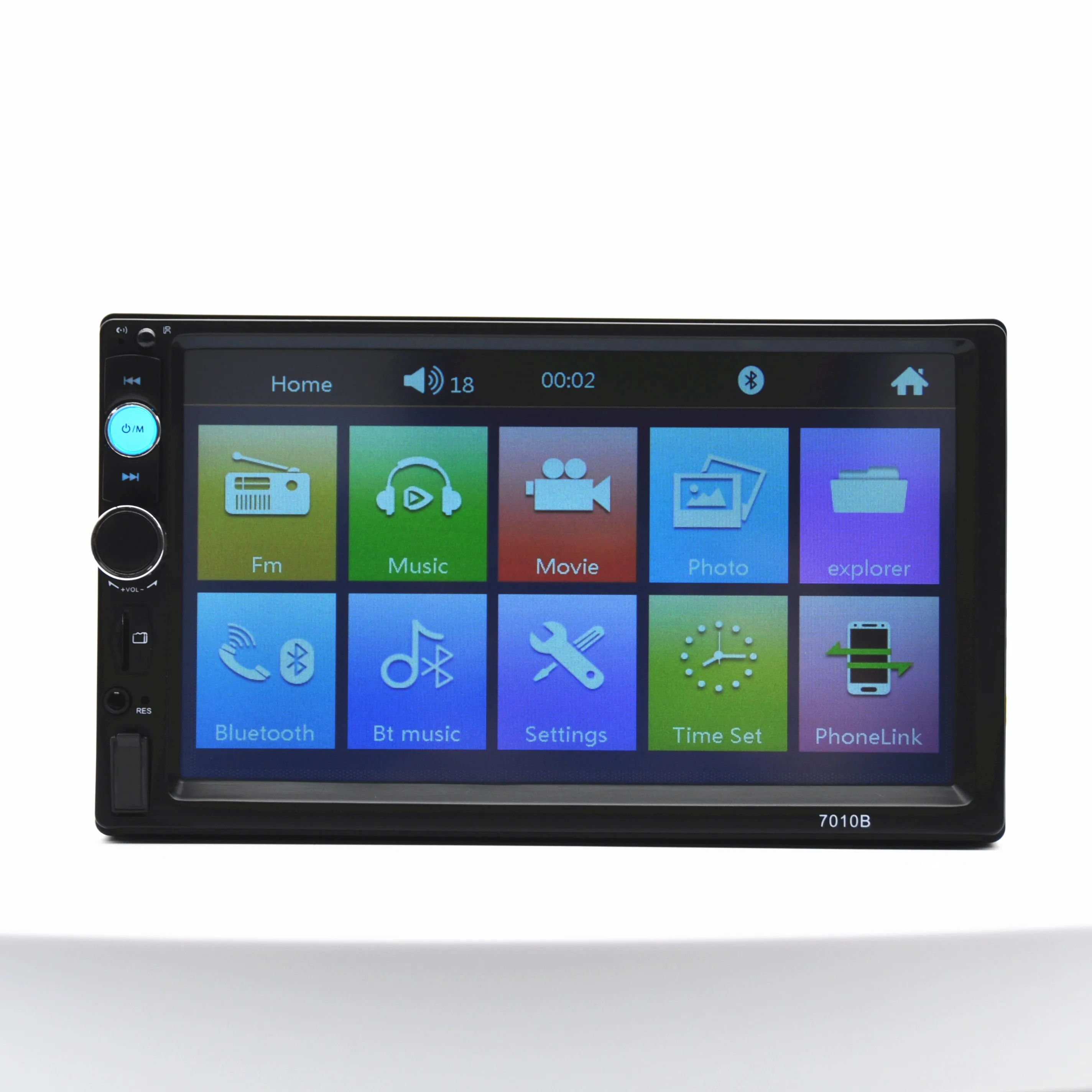 7-Inch Multi-Function Car MP3/MP5 Player with USB Card Bluetooth Amplifier Reversing Priority Radio
