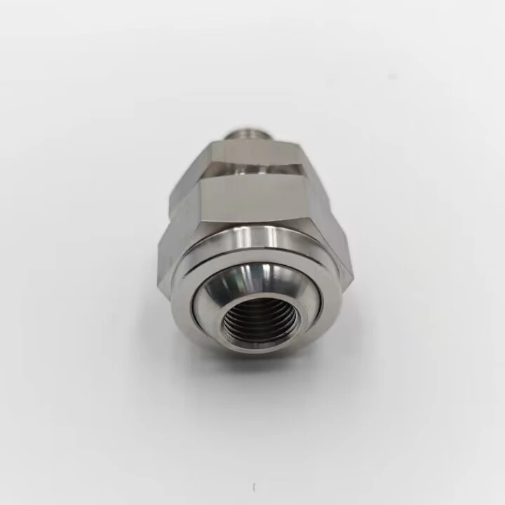 Factory Threaded Spherical Nozzle Adapter Swivel Nozzle Adapter Stainless Steel Original Carton Box Provided Argent Nozzle Spray