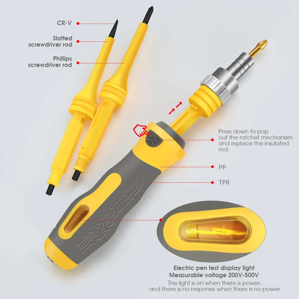UFTOOLS Screwdriver Set 33 In 1 Precision Ratchet Screwdriver Tool Set with S2 Steel Multipurpose Bits for Computer Repairing