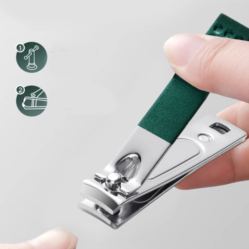 Mess Free Nail Clippers Stainless Steel Cute Nail Clipper Fingernail Manicure Trimmer Straight Edge Toenail Clippers Cutter