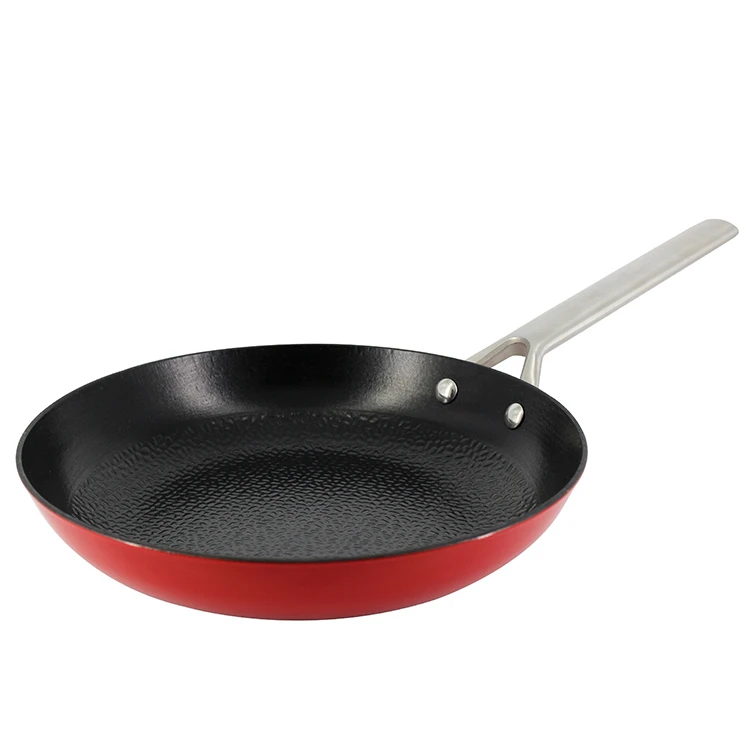 Hot Sale Fashion Popular Cheap Non-stick Fry Pan Enamel Surface Skillet Cast Iron Kitchen Cooking Ware