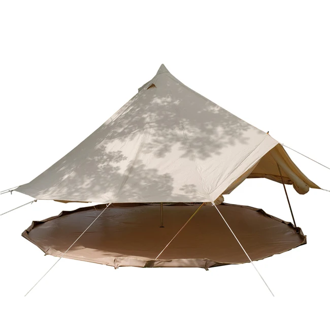 Hot Selling Luxury Glamping Bell Tent 3m 4m 5m 6m Outdoor Camping Cotton Canvas Tent