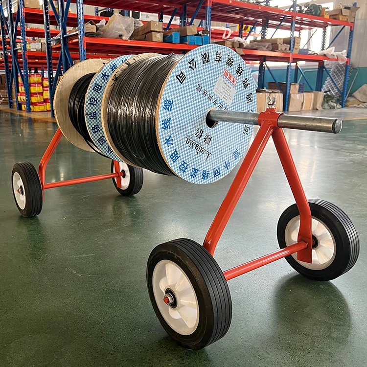 A-frame Cable Drum Stand folds flat for storage will fit in all vans cars A frame Universal Cable Drum Dispenser