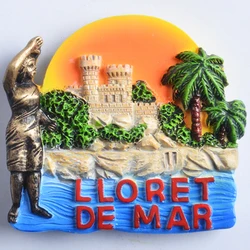 Customised Wholesale Resin Fridge Magnet Refrigerator For Lloret De Mar Tourism Souvenirs From Around The World