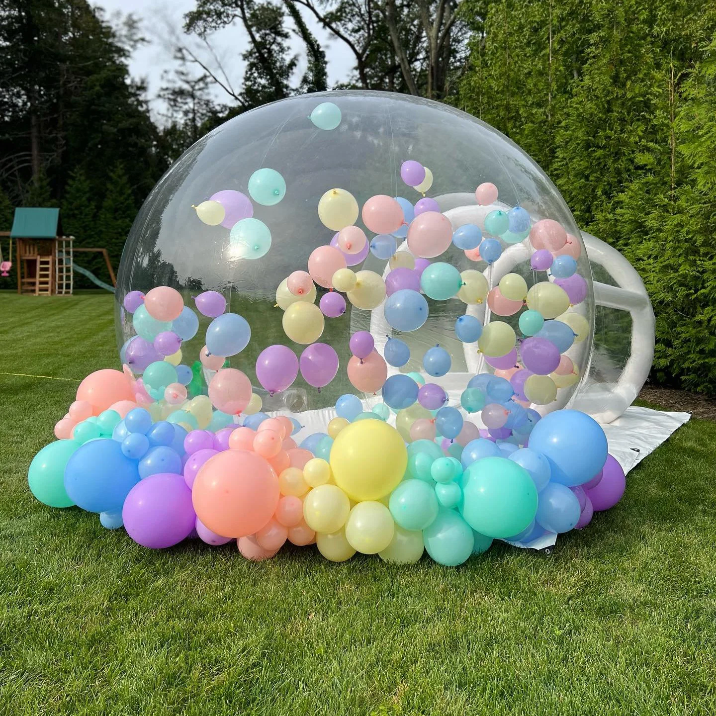 custom Outdoor Event Wedding Party Inflatable Bubble Tent PVC Globe Clear Transparent Dome balloon Tent Inflatable Bubble House