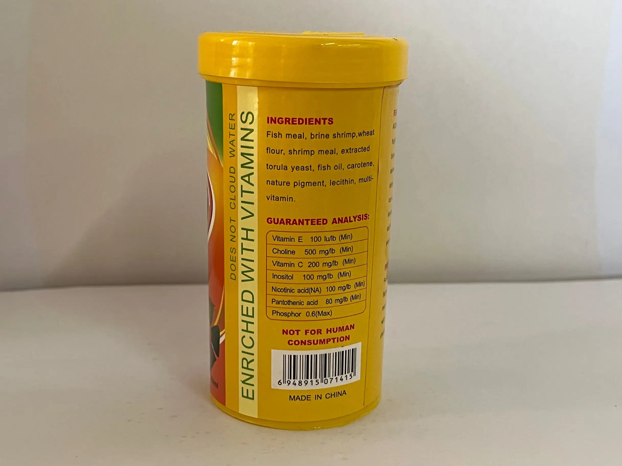 Brine shrimp flake use bulk package