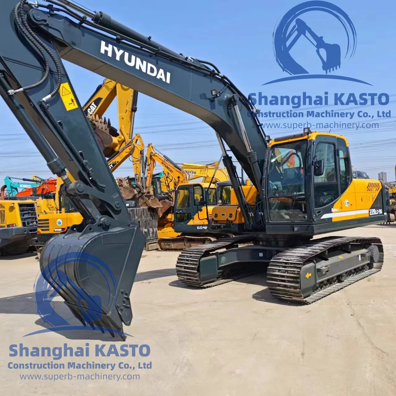 Хундай 220LC-9S экскаватор/б/у Robex Hyundai 220 20ton Экскаватор строительная техника распродажа Корея оригинальная 2020