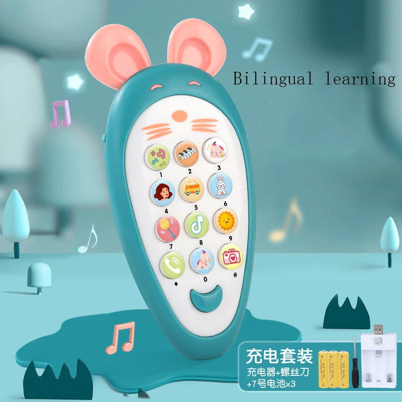 Baby Mobile Phone Kids Telephone Enfant Early Educational Chinese/English Learning Machine