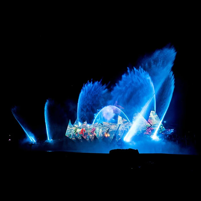 50m Laser Projector Water Screen Show Outdoor LED and Musical Fountains In Lake