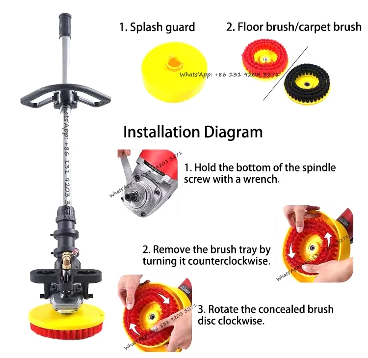 Multifunctional Floor Washing Machine Commercial Factory Workshop Shopping Mall Supermarket Restaurant Mopping Cleaning Machine