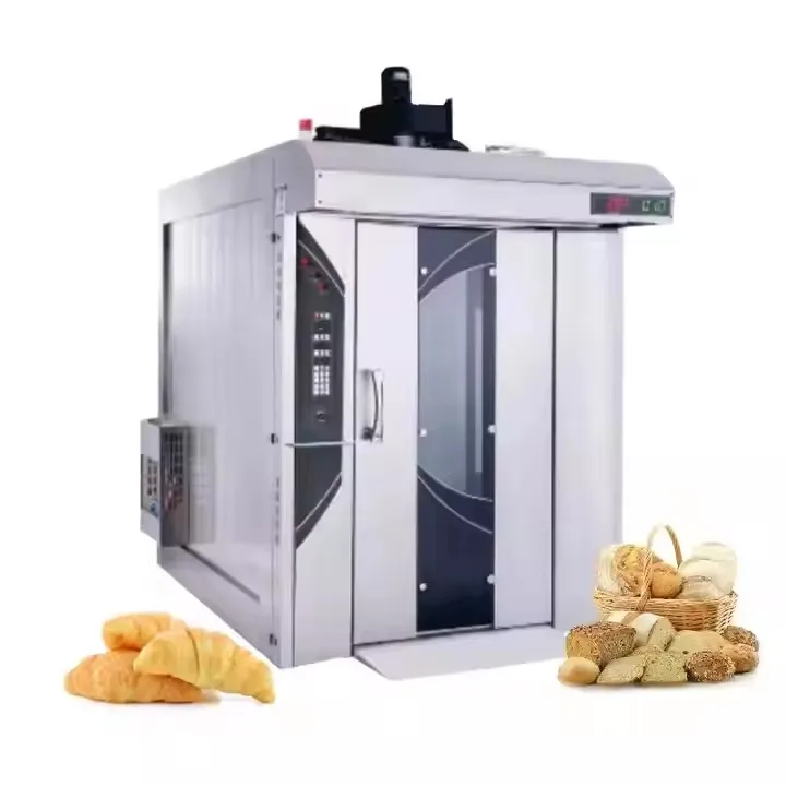 Commercial automatic temperature control diesel 32-tray hot air rotary furnace reasonable price rotary electric  layer oven
