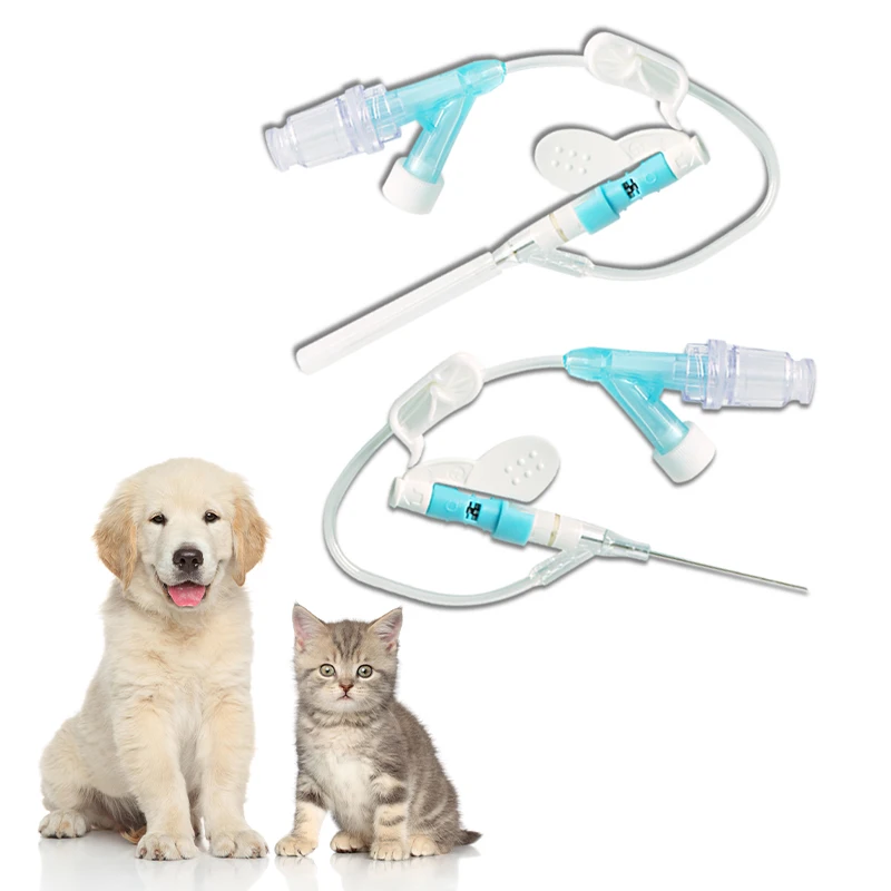 Medical Factory Disposable Surgical PVC Intravenous Infusion Set with Needle Veterinary Syringe Gun and Veterinary IV Cannula