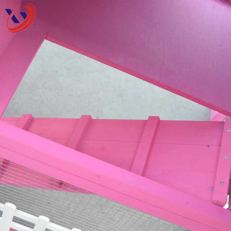 Lovely Pink Large Space Wholesale Rabbit Hutches Bunny Cage