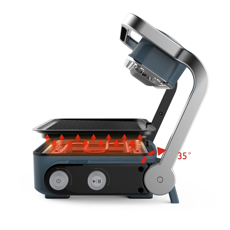 2024 New Arrivals Home Appliance Indoor Smokeless Korean Roaster Infrared Grills Machine Electric BBQ Grill for Home Use