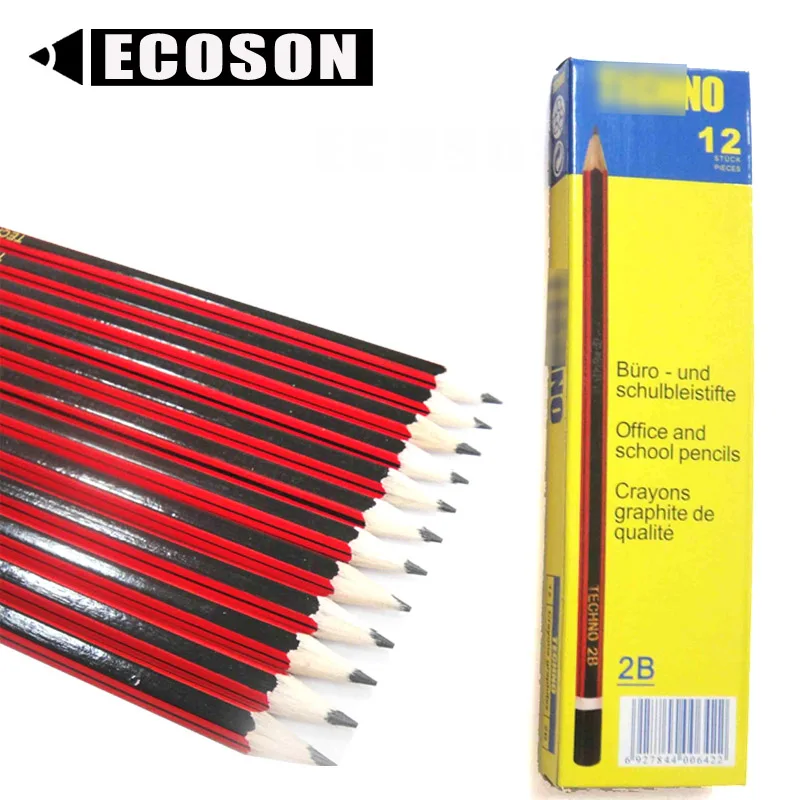 Factory High Quality Promotional Eco-Friendly Professional customized Wooden Graphite sketch pencil set drawing