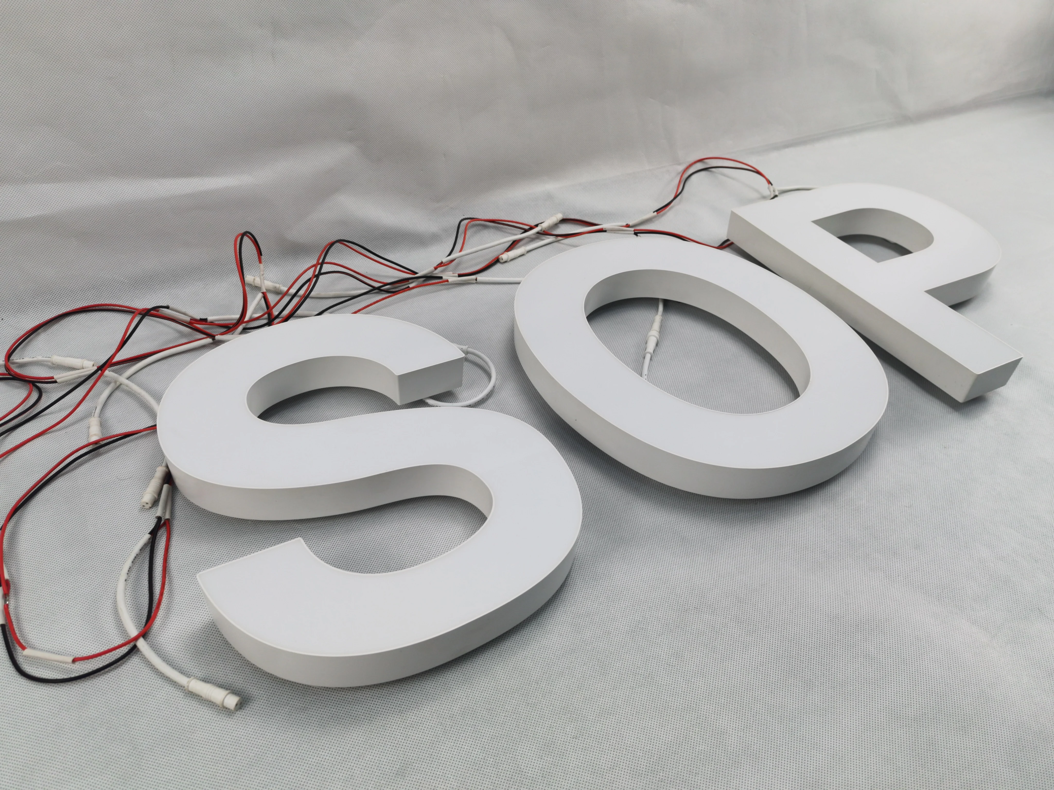 pvc advertising materials solid acrylic letters
