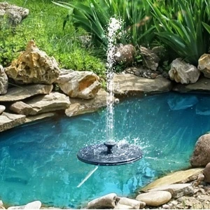 Upgraded Solar Fountain Pump for Bird Bath Pet Drinking 4 Fixed Pipes for Garden Pool Pond and water circulation for oxygen