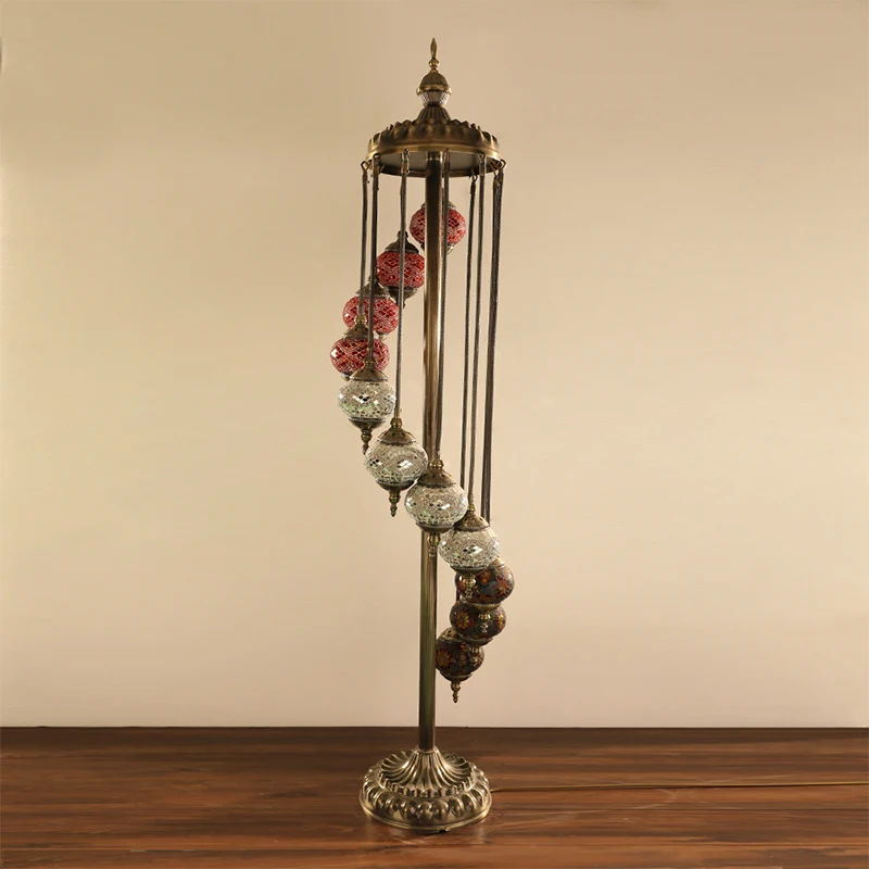 China Alibaba Supplier study lamps led turkish lamps from the colored glass floor lamps for living room