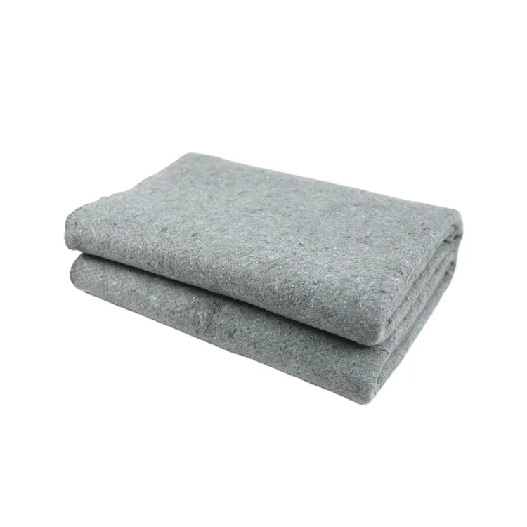Hot sale 100% recycle material shipping grey blanket