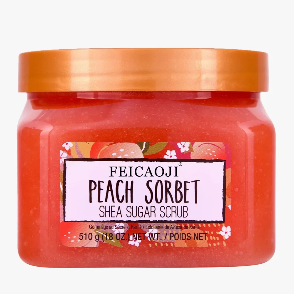 Himalayan salt Shea butter exfoliating whitening sugar bath body scrub cream