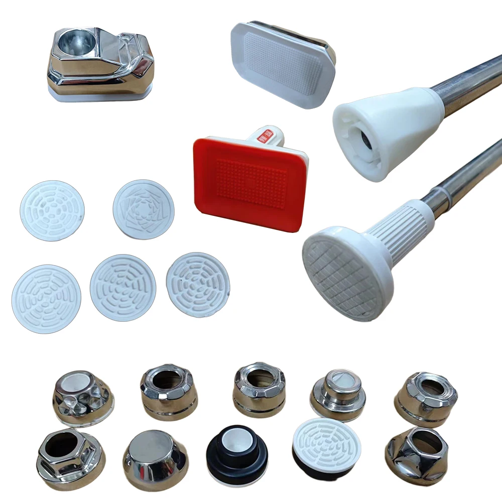 40-73 inch stainless steel Anti-Slip No Drilling bathroom  extendable smart shower adjustable  curtain rod