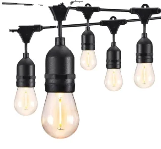 Outdoor weatherproof shatterproof UL ETL certification bulb patio lights LED  string lights