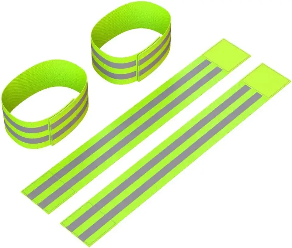 high visibility reflective Arm Band/factory wholesale Night Walking AND Cycling reflective safety arm strap band